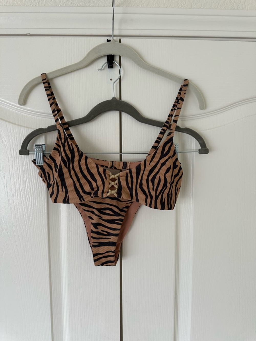 Aerie tiger print bikini set